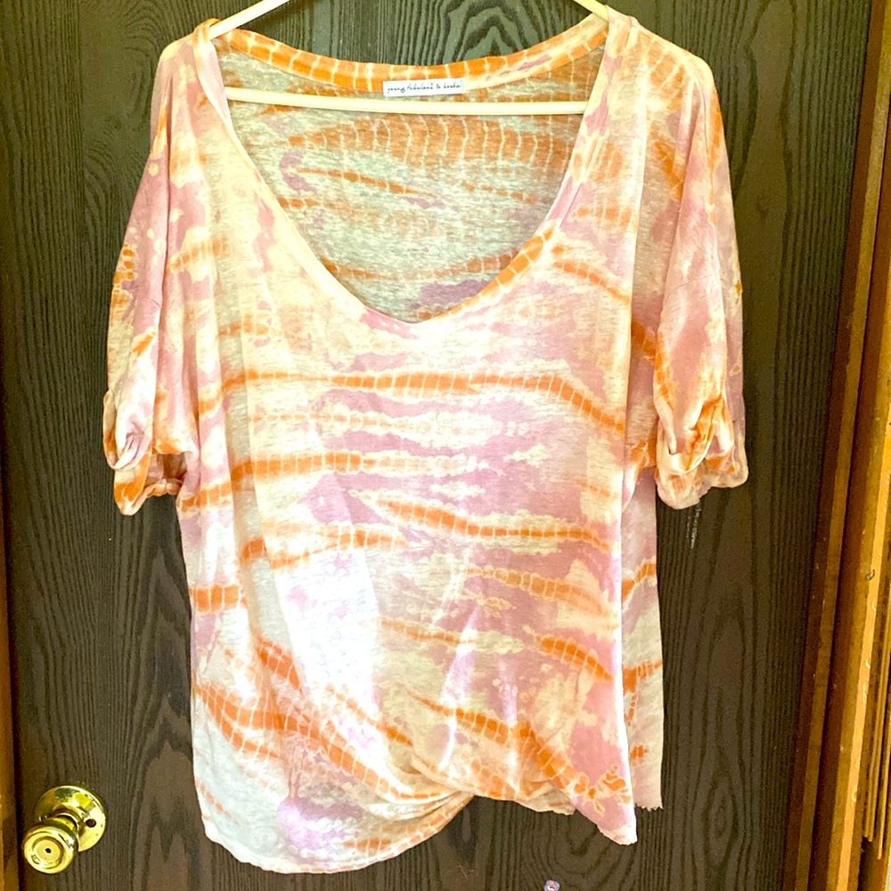 Linen short sleeved top, never worn